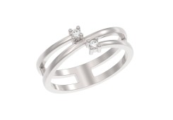 Серебряное кольцо с фианитом