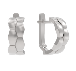 Серебряные cерьги классические