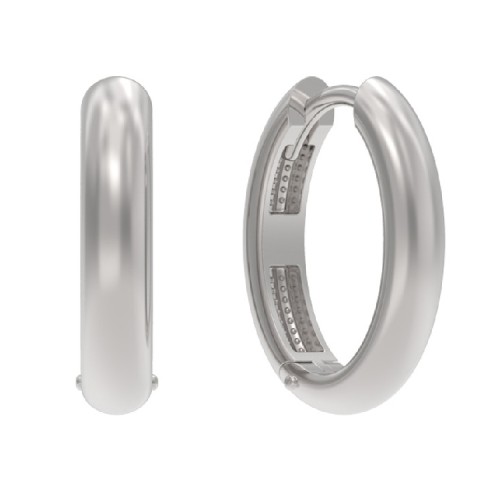 Серебряные cерьги классические