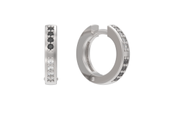 Серебряные cерьги классические со шпинелью