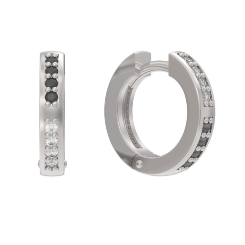 Серебряные cерьги классические со шпинелью