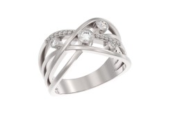 Серебряное кольцо с фианитом