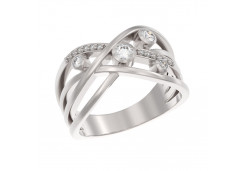 Серебряное кольцо с фианитом