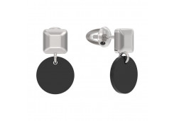 Серебряные cерьги пусеты (гвоздики) с агатом