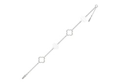 Серебряный браслет с перламутром