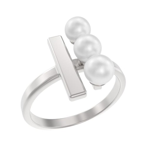 Серебряное кольцо с жемчугом