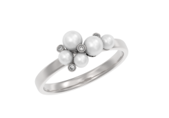 Серебряное кольцо с жемчугом