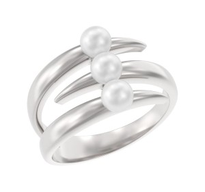 Серебряное кольцо с жемчугом