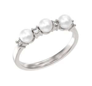 Серебряное кольцо с жемчугом