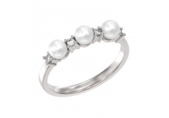 Серебряное кольцо с жемчугом