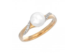 Золотое кольцо с жемчугом