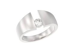 Серебряное кольцо с фианитом