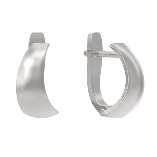 Серебряные cерьги классические