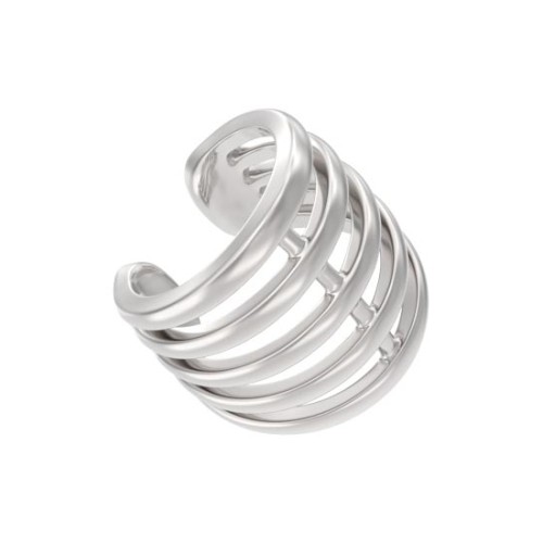 Серебряная серьга классическая