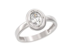 Серебряное кольцо с фианитом