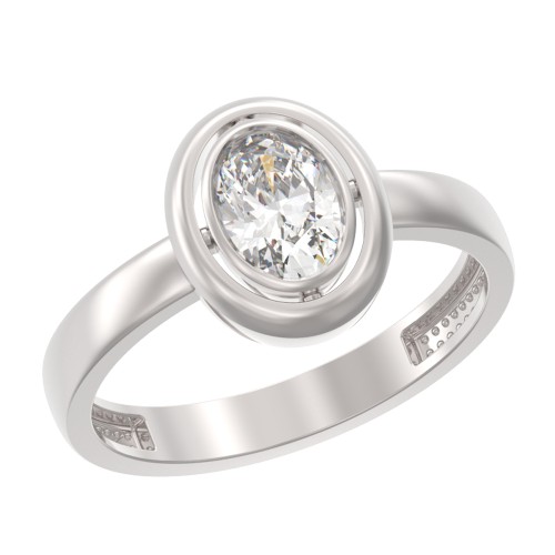 Серебряное кольцо с фианитом