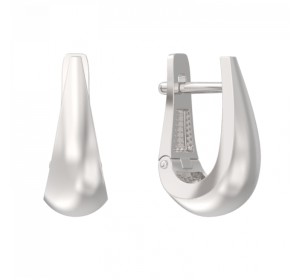 Серебряные cерьги классические