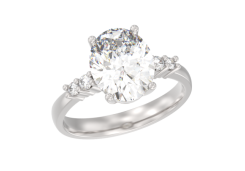 Серебряное кольцо с фианитом