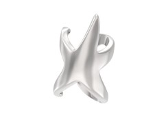 Серебряная серьга классическая