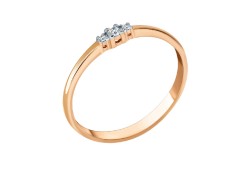 Золотое кольцо с бриллиантом