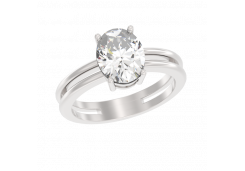 Серебряное кольцо с фианитом