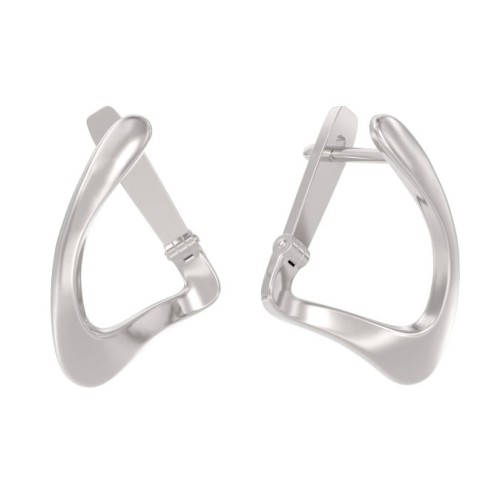 Серебряные cерьги классические