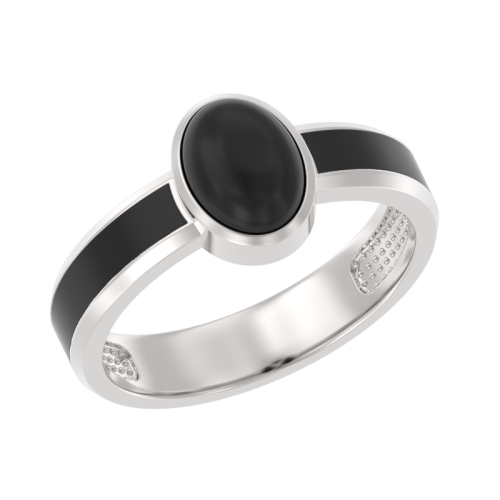 Серебряное кольцо с агатом