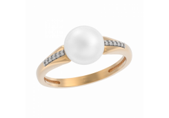 Золотое кольцо с жемчугом