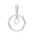 Серебряная подвеска с жемчугом