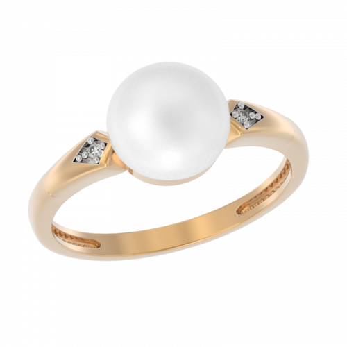 Золотое кольцо с жемчугом