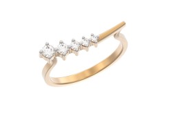 Золотое кольцо с фианитом