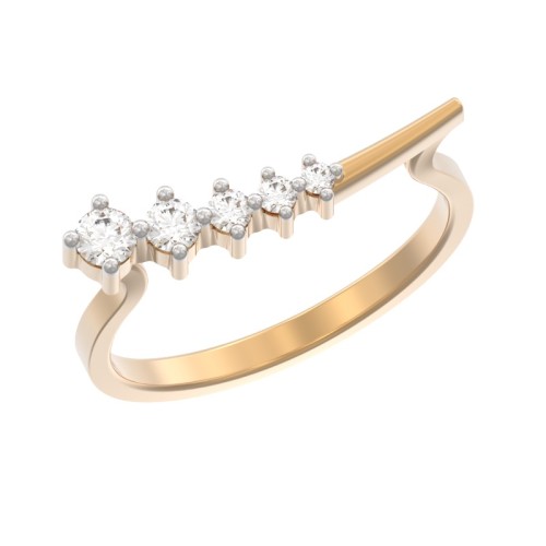 Золотое кольцо с фианитом