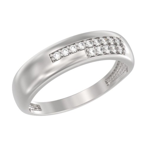 Серебряное кольцо с фианитом