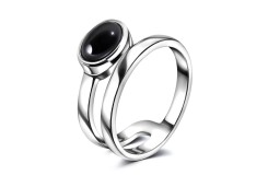 Серебряное кольцо с агатом