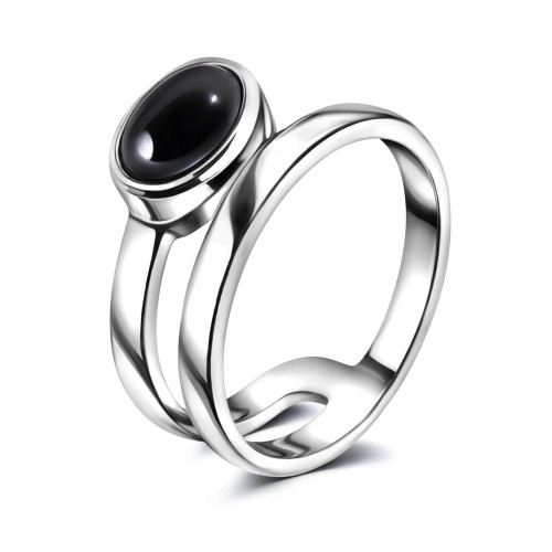 Серебряное кольцо с агатом