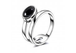 Серебряное кольцо с агатом