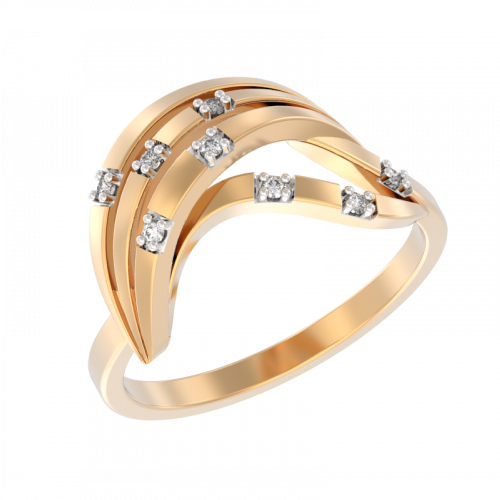 Золотое кольцо с бриллиантом