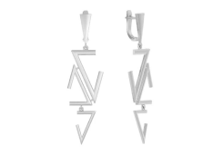 Серебряные cерьги висячие