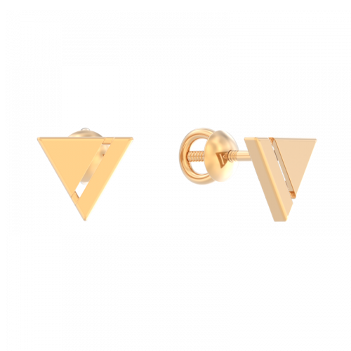 Золотые cерьги пусеты (гвоздики)