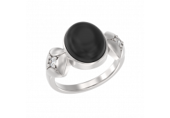 Серебряное кольцо с агатом