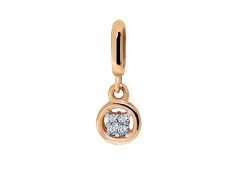 Золотая подвеска с бриллиантом
