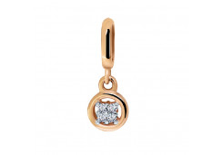 Золотая подвеска с бриллиантом