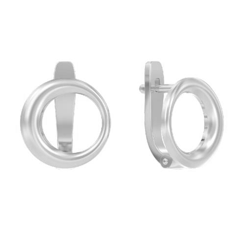 Серебряные cерьги классические