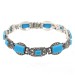 Серебряный браслет с бирюзой