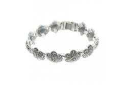 Серебряный браслет с марказитом