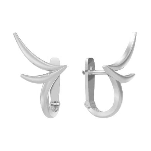 Серебряные cерьги классические