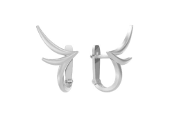 Серебряные cерьги классические