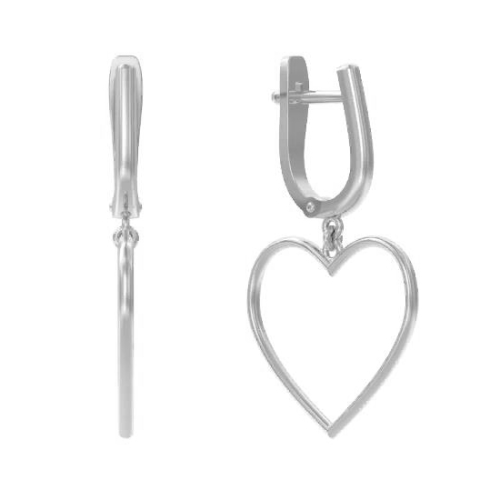 Серебряные cерьги висячие