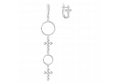 Серебряные cерьги висячие