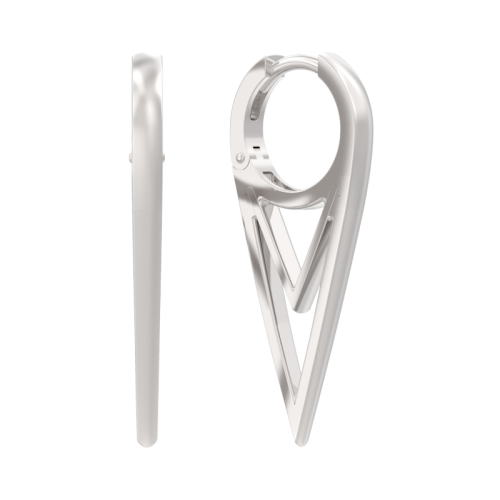 Серебряные cерьги классические